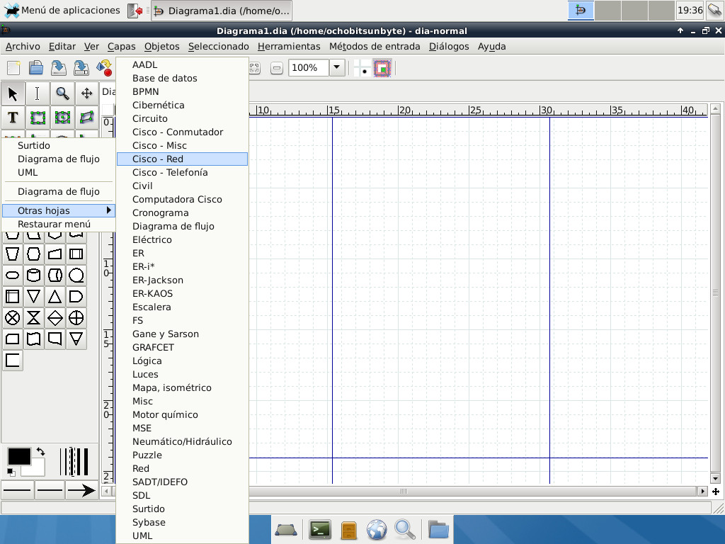 Realización de diagramas con Dia - ochobitshacenunbyte