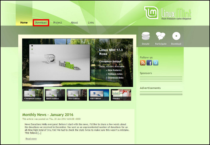 Linux Mint Descarga