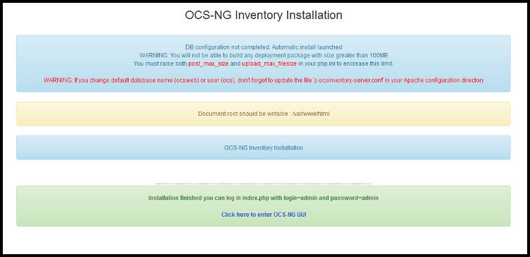 Configuración base de datos correcta