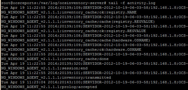 Archivo logs activity.log