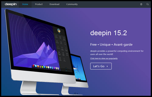 Web del proyecto deepin