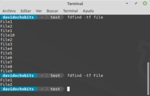 Fd un gran reemplazo para find en Linux - ochobitshacenunbyte