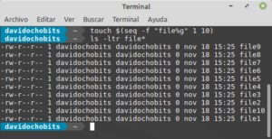 5 ejemplos prácticos del comando seq en Linux - ochobitshacenunbyte